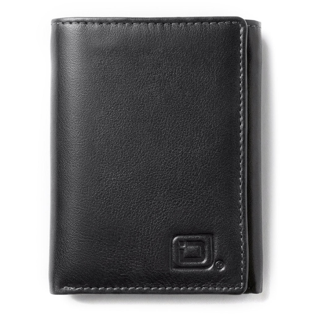 Men's RFID Leather Trifold Wallet, 7 Card Slots with ID Window