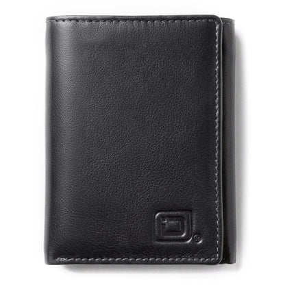Men's RFID Leather Trifold Wallet, 7 Card Slots with ID Window