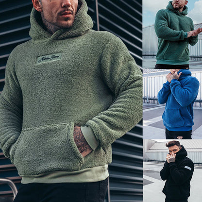 Men's Pullover Hoodie with Large Front Pocket