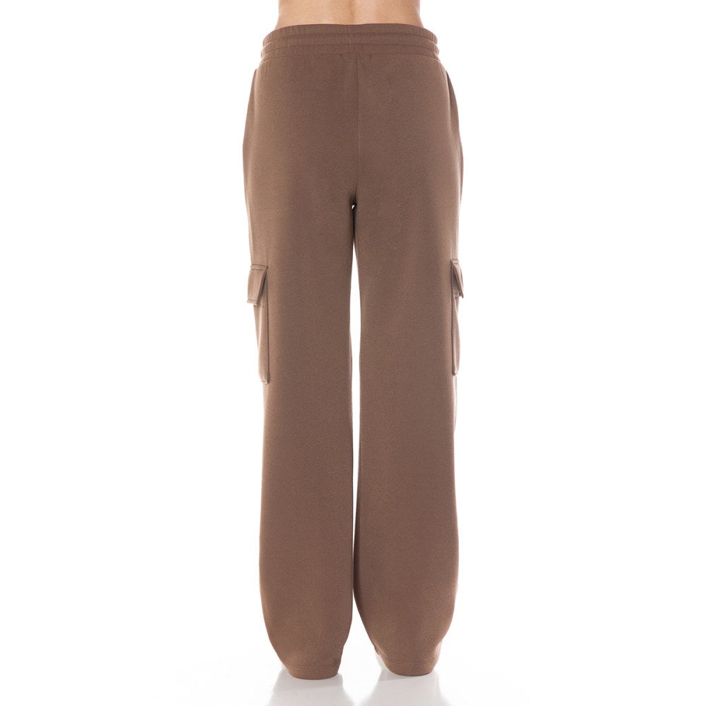 Women's Fleece Cargo Sweatpants, Straight Leg