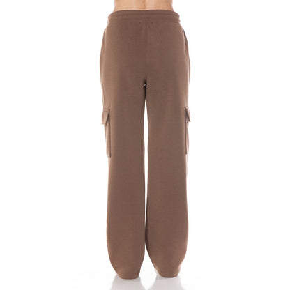 Women's Fleece Cargo Sweatpants, Straight Leg