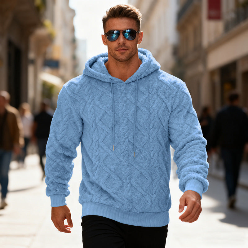 Men's Plush Fleece Pullover Hoodie