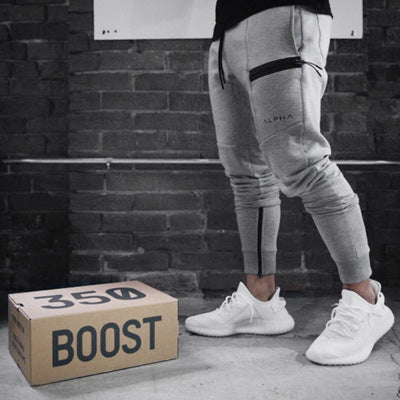 Men's Cotton Joggers with Drawstring Waist