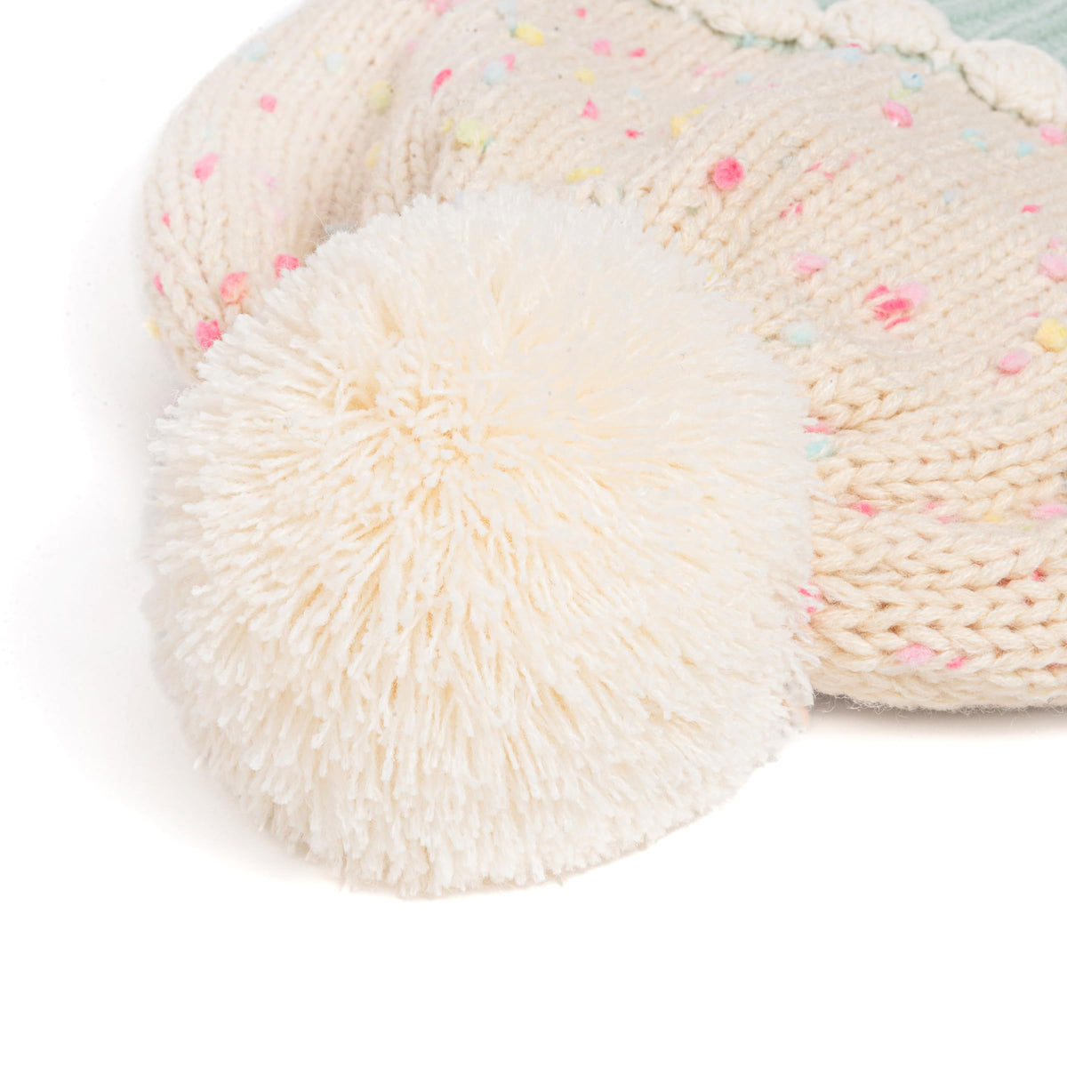 Cupcake Knit Beanie for Kids, Fleece Lined
