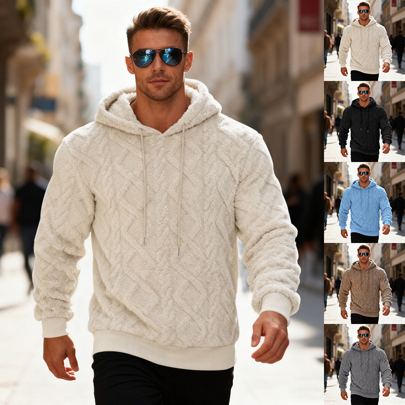 Men's Plush Fleece Pullover Hoodie