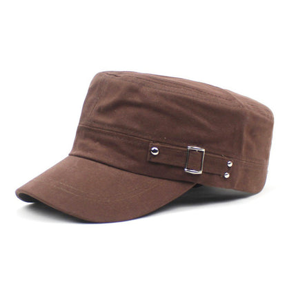 Men's Cotton Flat-Brim Baseball Cap