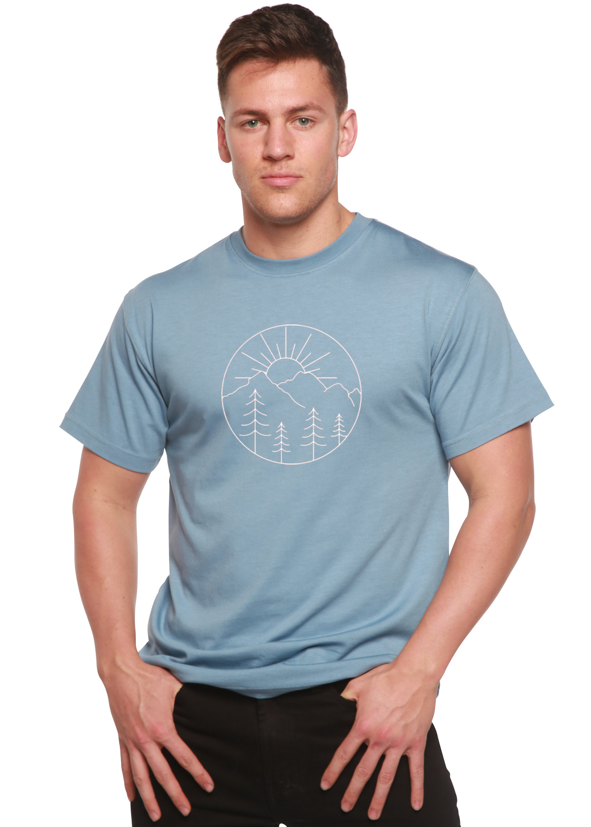 Nature Lover Hike Bamboo-Cotton Graphic Tee