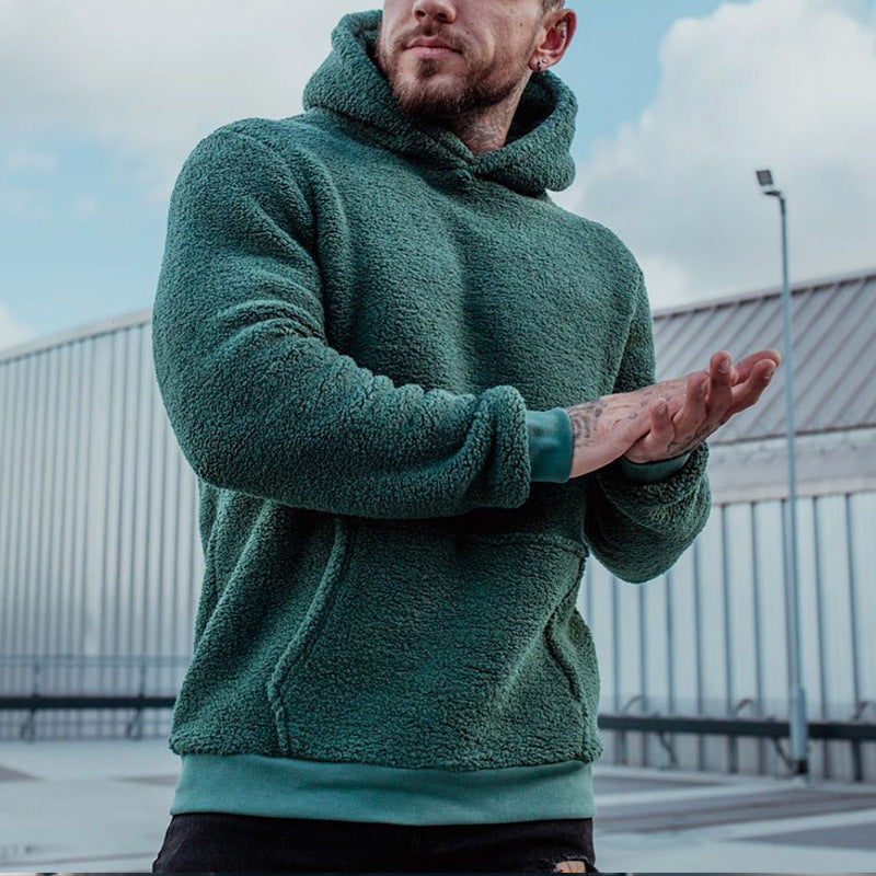Men's Pullover Hoodie with Large Front Pocket