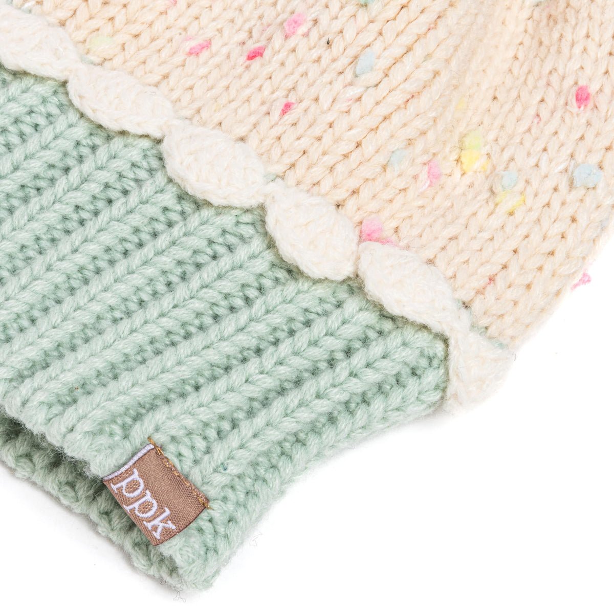 Cupcake Knit Beanie for Kids, Fleece Lined