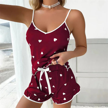Women's Geometric Print Cami & Shorts Pajama Set