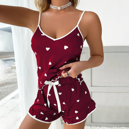 Women's Geometric Print Cami & Shorts Pajama Set