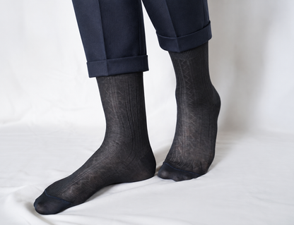 Men's Mercerized Cotton Dress & Trouser Socks, 3-Pack