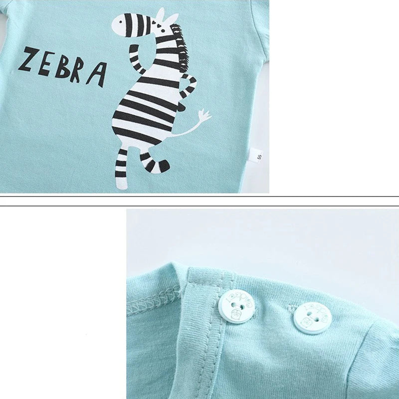 Kids' Dinosaur Cotton T-Shirt & Shorts Set