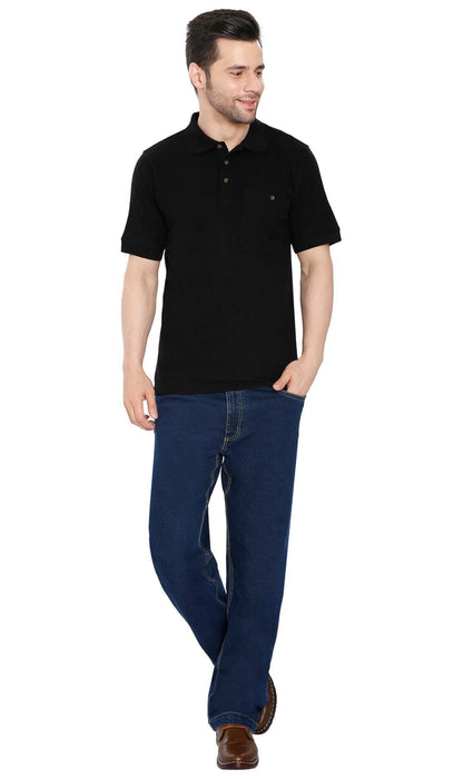 Men's Piqué Cotton-Blend Polo – Chest Pocket