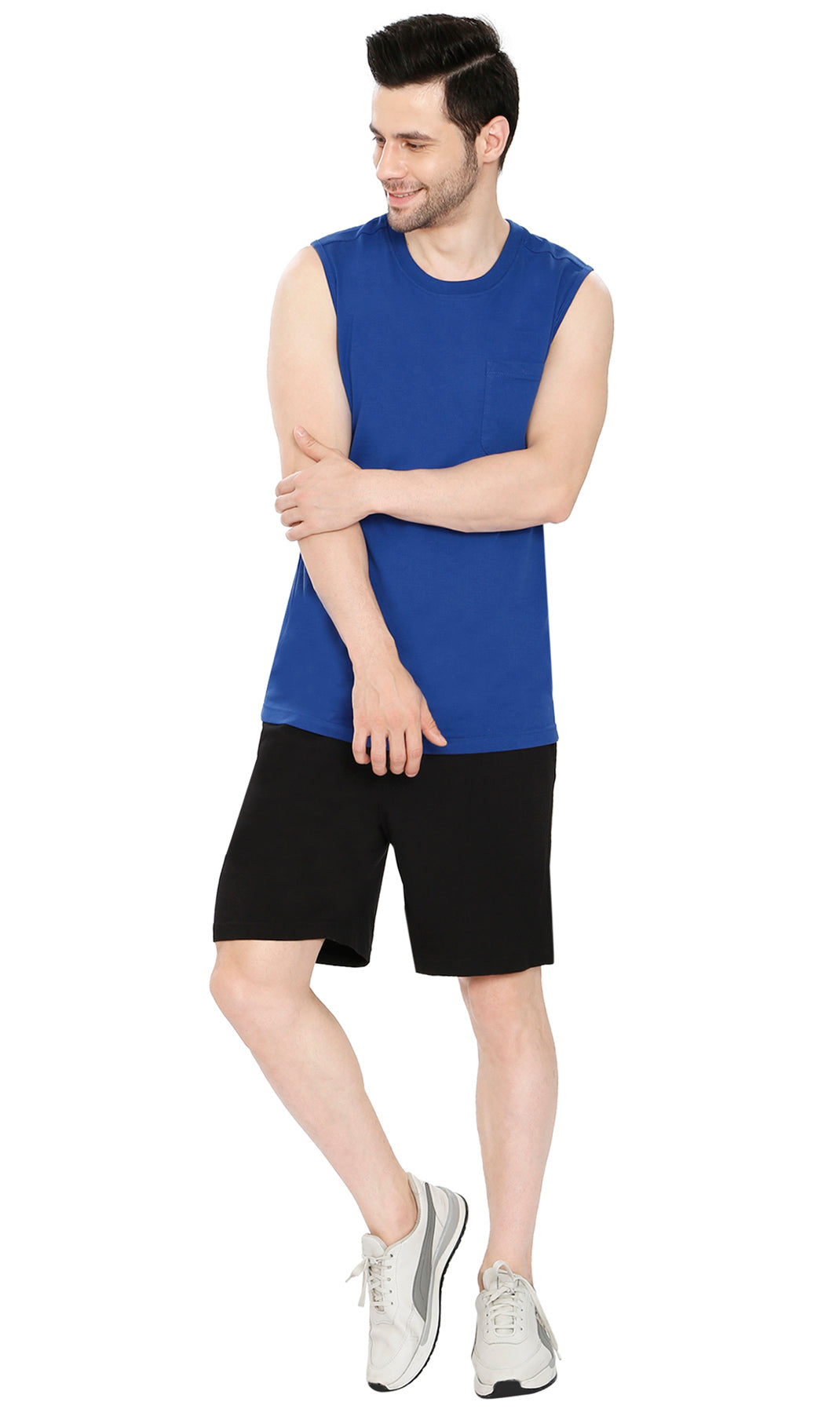 Men's Cotton Knit Shorts – Elastic Waist