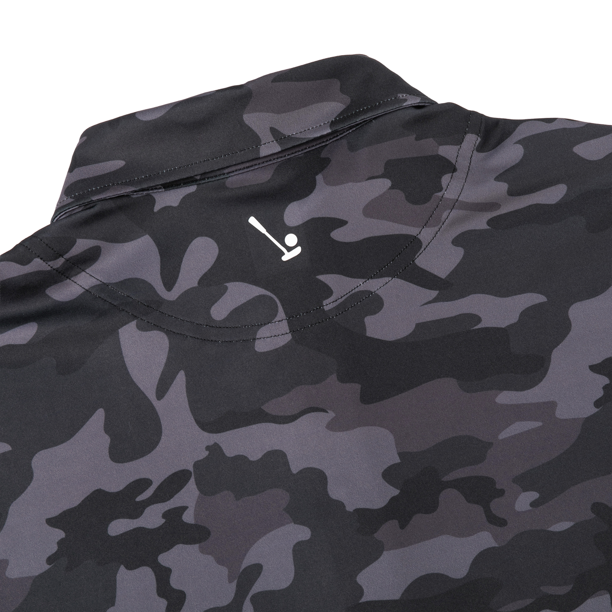 Men's Performance Polo, Black Camo