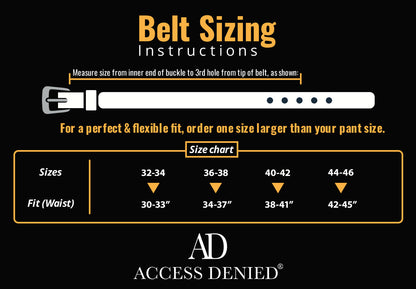 Bonded Leather Belt – Nickel Buckle (1.4 in)