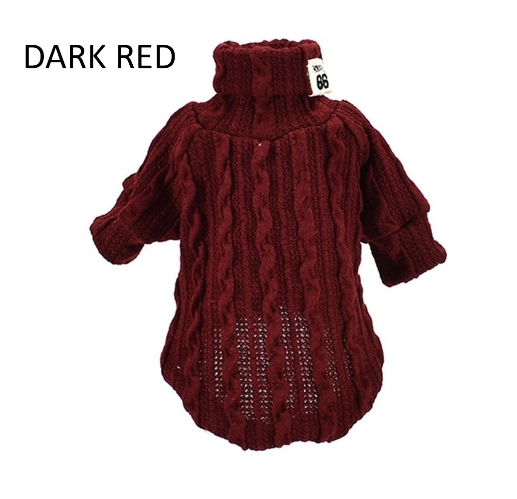 Knit Turtleneck Sweater for Small Dogs & Cats