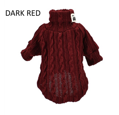 Knit Turtleneck Sweater for Small Dogs & Cats