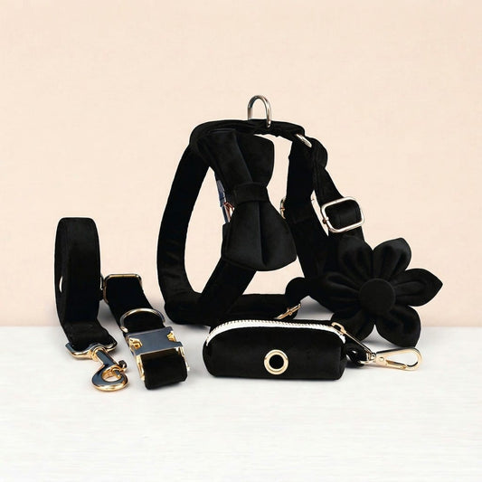 Black Velvet Walking Set
