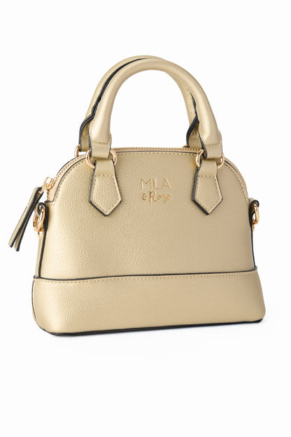 Girls' Crossbody Purse, Gold Metallic