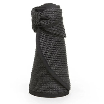 Foldable Wide-Brim Straw Sun Hat