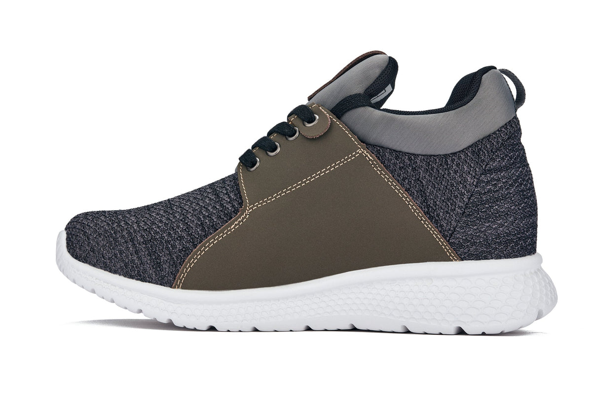 Men's Charcoal Elevator Sneakers