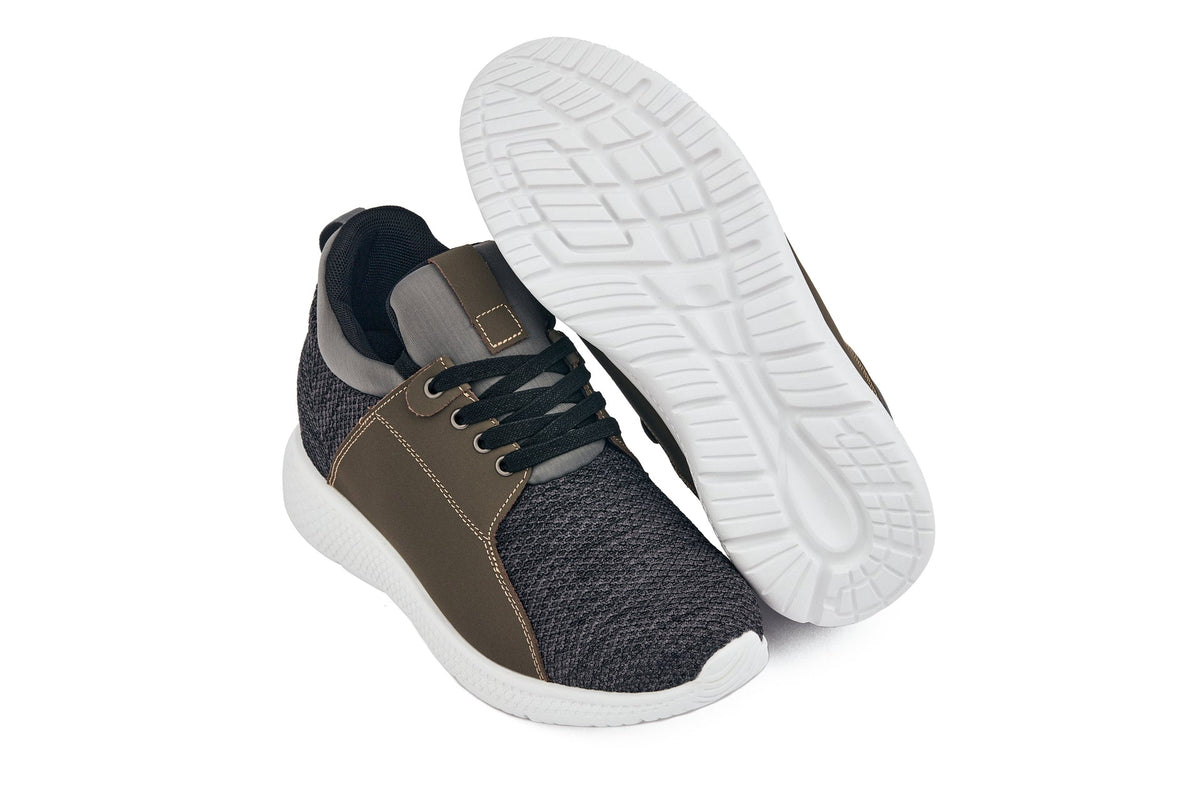 Men's Charcoal Elevator Sneakers