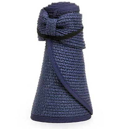 Foldable Wide-Brim Straw Sun Hat