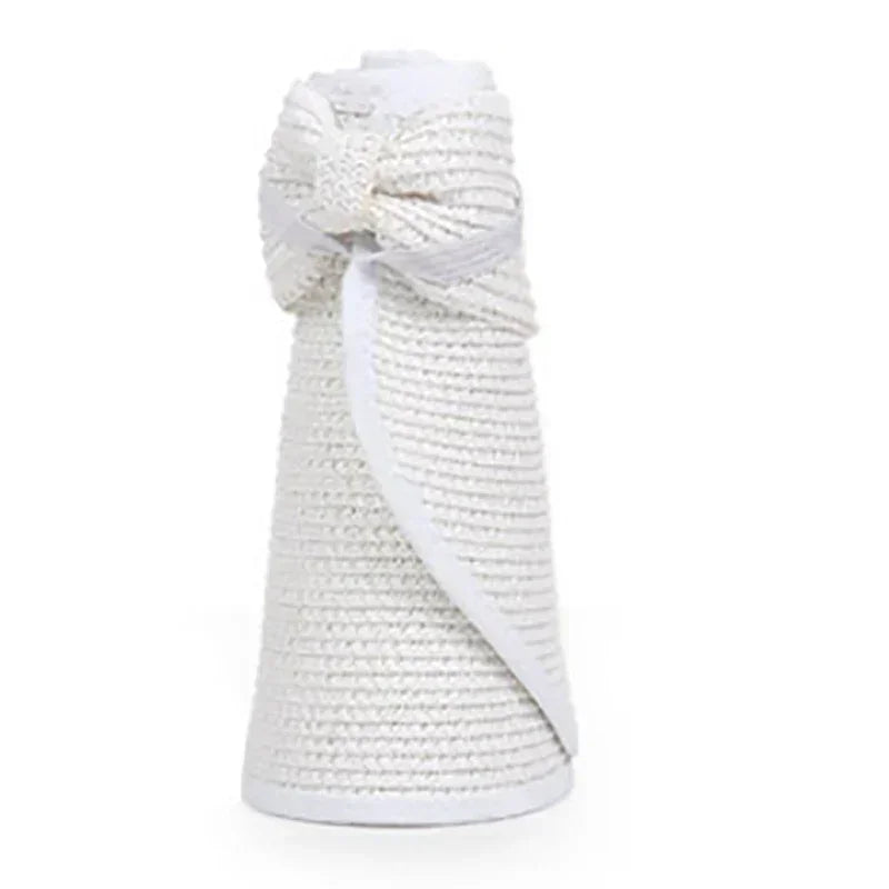 Foldable Wide-Brim Straw Sun Hat