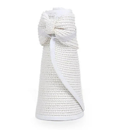 Foldable Wide-Brim Straw Sun Hat