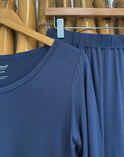 Women's Bamboo Lounge Set – Long Sleeve Tee & Joggers