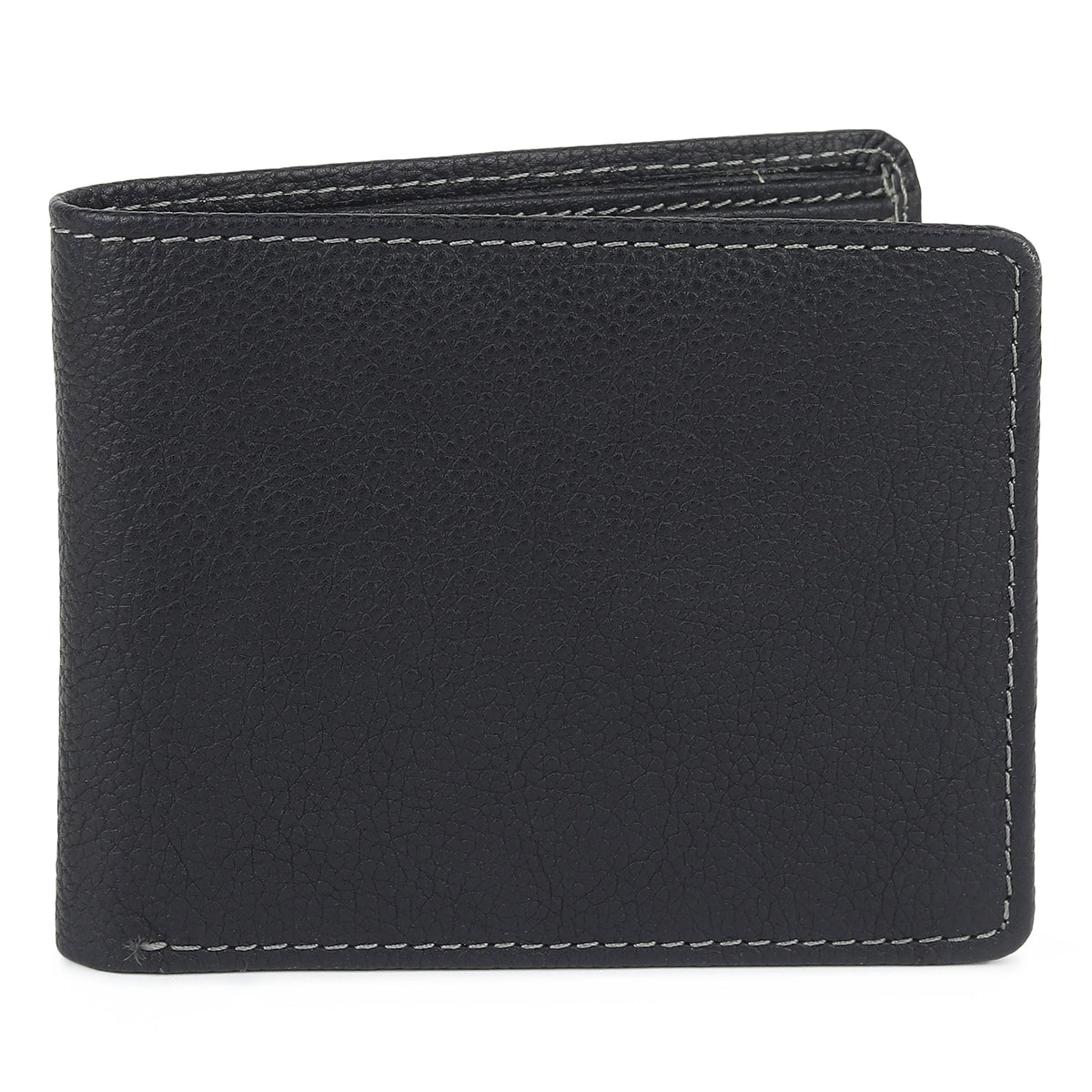 Men's Black Textured Leather Wallet