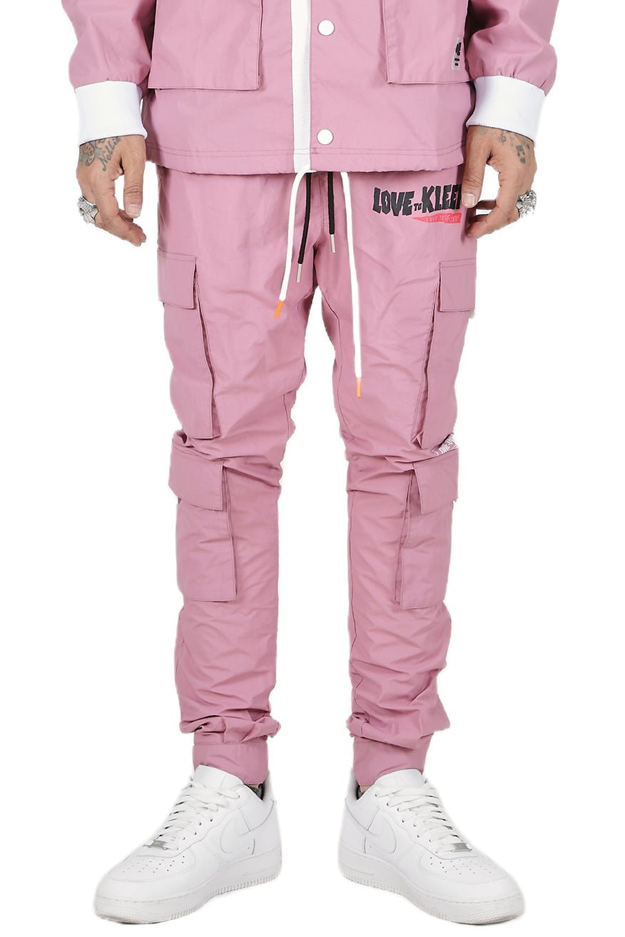 Men's Nylon Cargo Jogger Pants