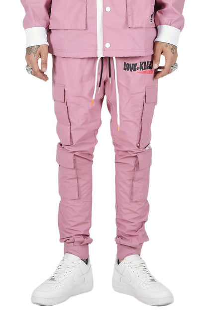 Men's Nylon Cargo Jogger Pants