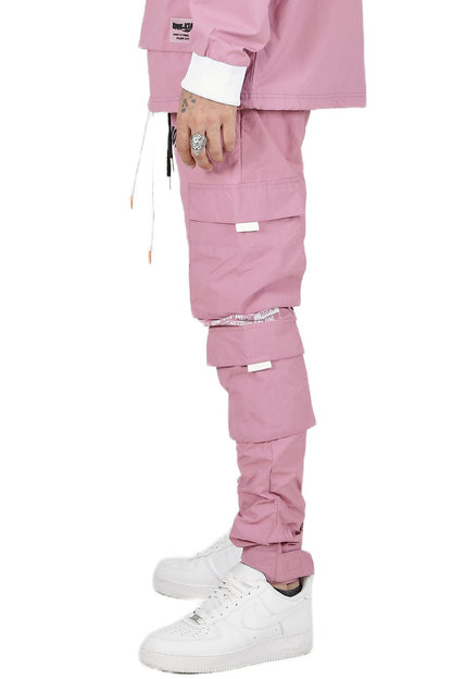 Men's Nylon Cargo Jogger Pants