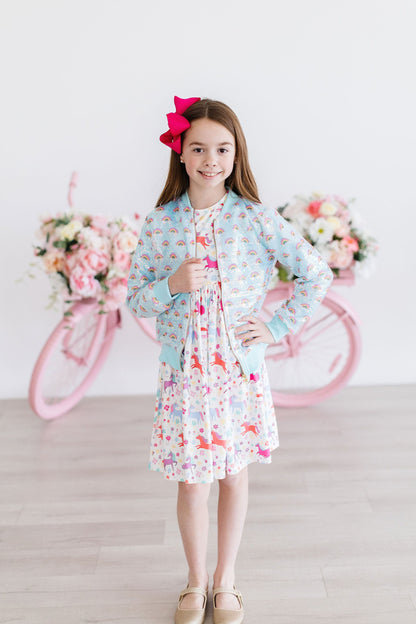Rainbow Sequin Jacket – Mint