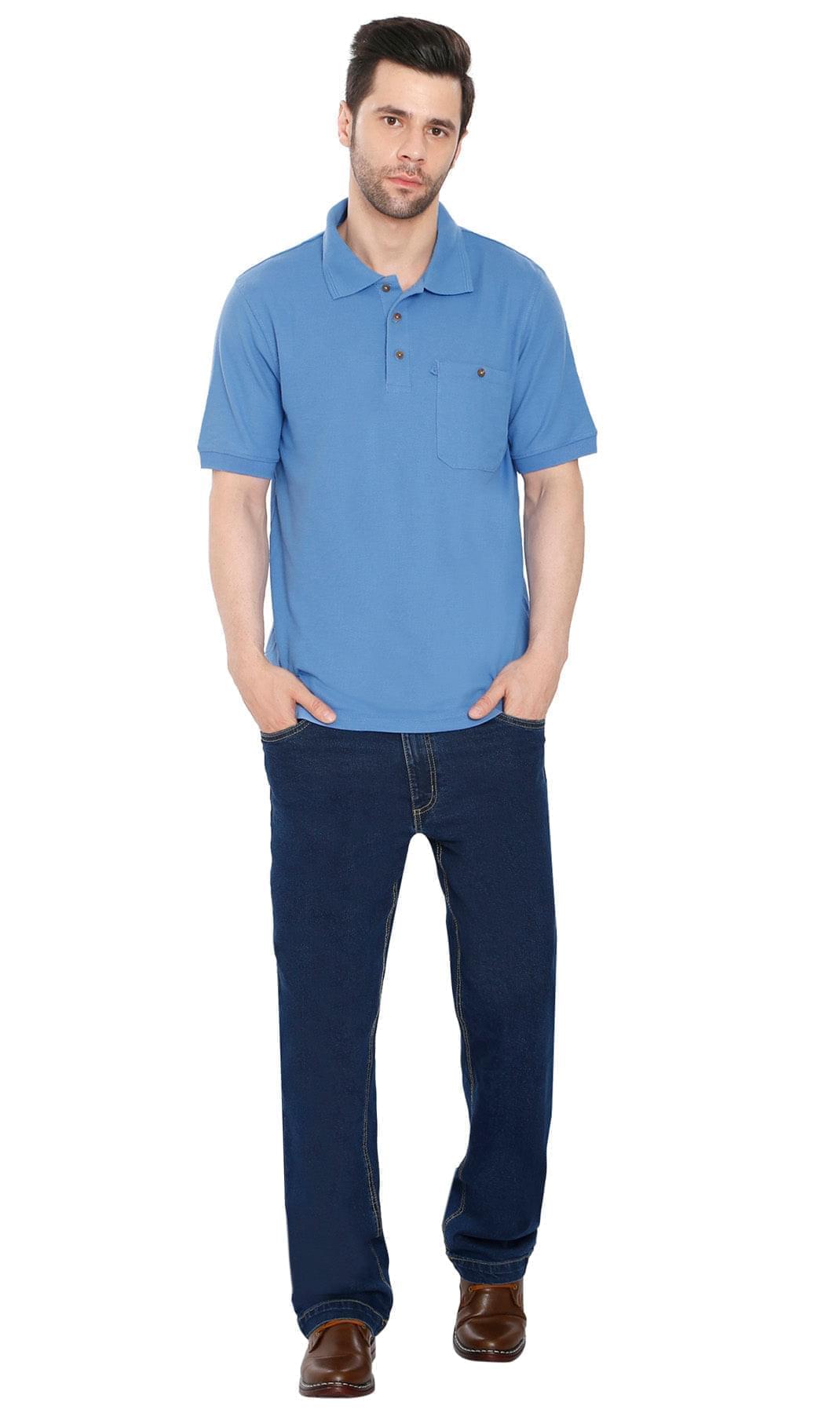 Men's Piqué Cotton-Blend Polo – Chest Pocket