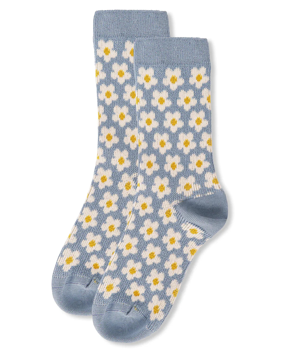 Women's Vintage-Style Daisy Crew Socks
