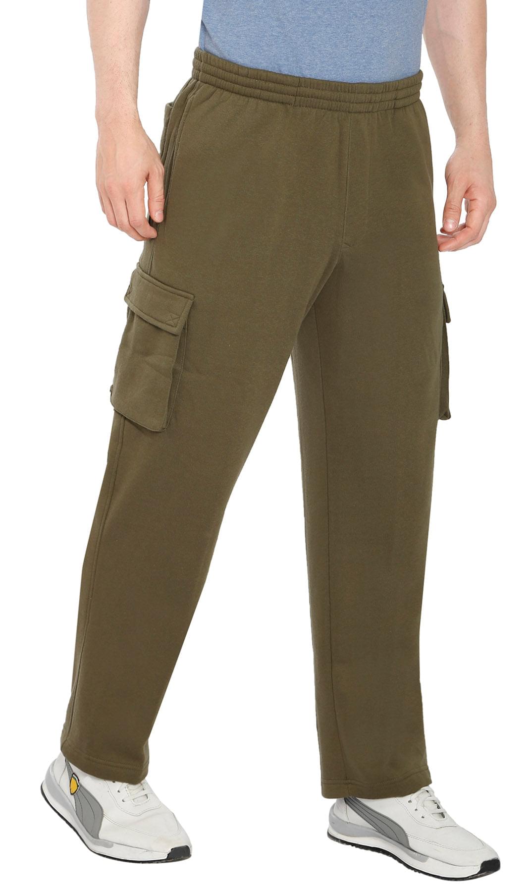 Men's Brushed Fleece Cargo Pants
