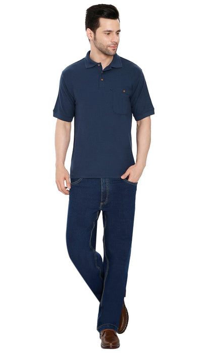 Men's Piqué Cotton-Blend Polo – Chest Pocket