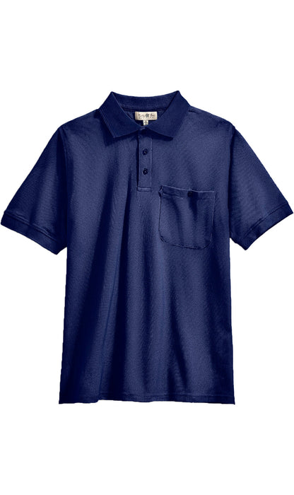 Men's Piqué Cotton-Blend Polo – Chest Pocket