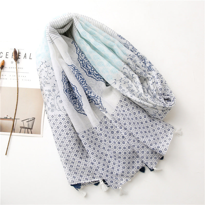 Lightweight Linen Neck Scarf