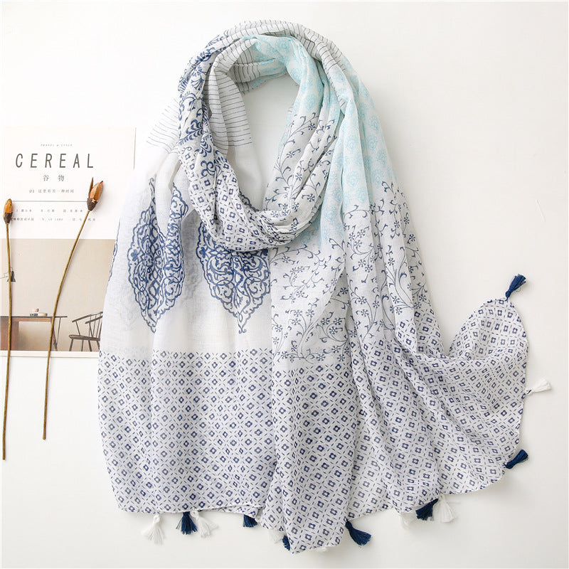 Lightweight Linen Neck Scarf