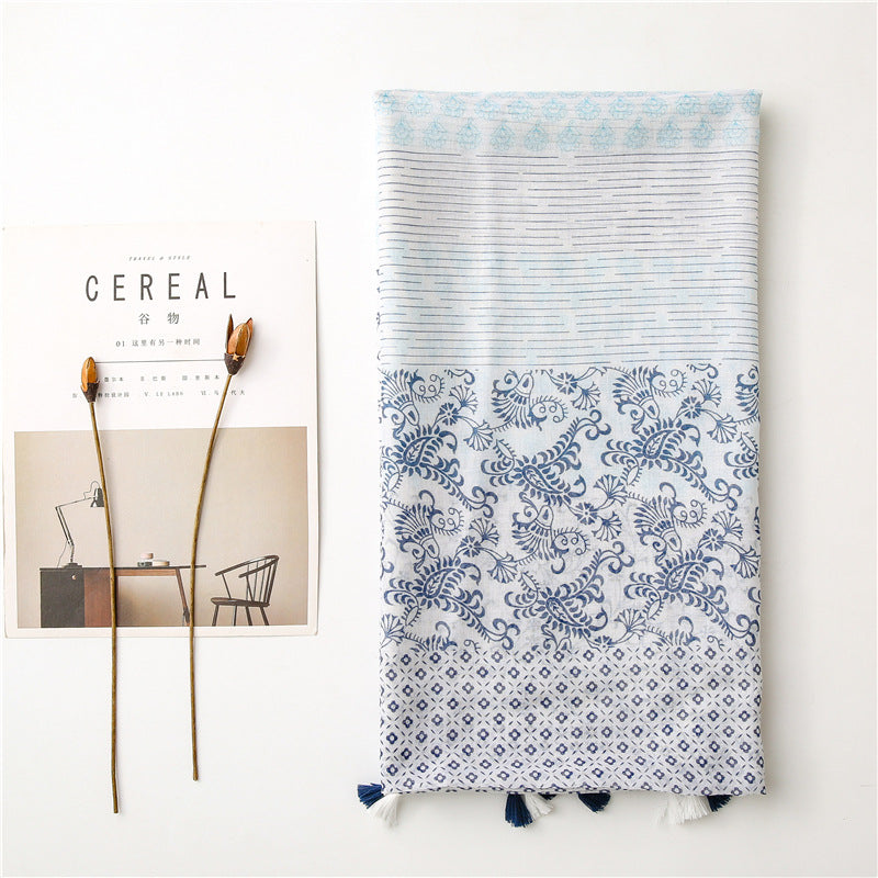 Lightweight Linen Neck Scarf