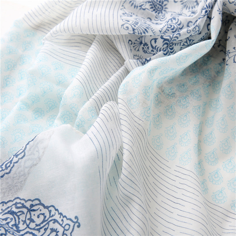 Lightweight Linen Neck Scarf