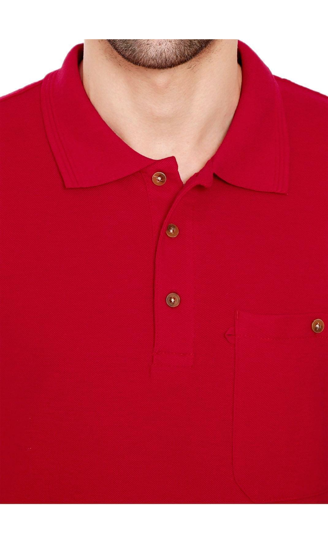 Men's Piqué Cotton-Blend Polo – Chest Pocket