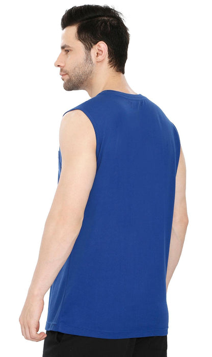 Men's Heavyweight Sleeveless Crew Neck Tee with Chest Pocket