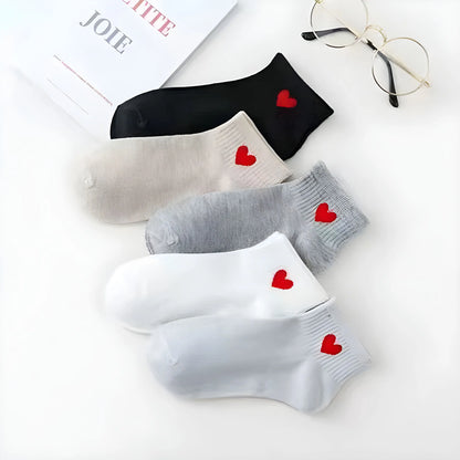 Women's Printed Low-Cut Ankle Socks, 5-Pack