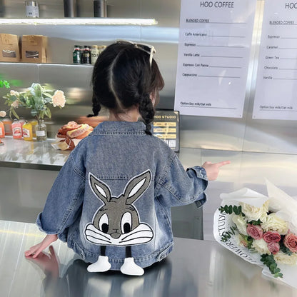 Girls Embroidered Denim Jacket